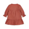 Roodbruin kleedje - Dress long sleeves deep berry 